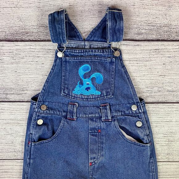 Vintage 2000 Blues Clues Denim Character Overalls - Picture 5 of 8